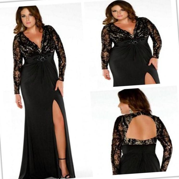 Shop our collection of black plus size dresses at macys.com! Plus size long black evening dresses - PlusLook.eu Collection