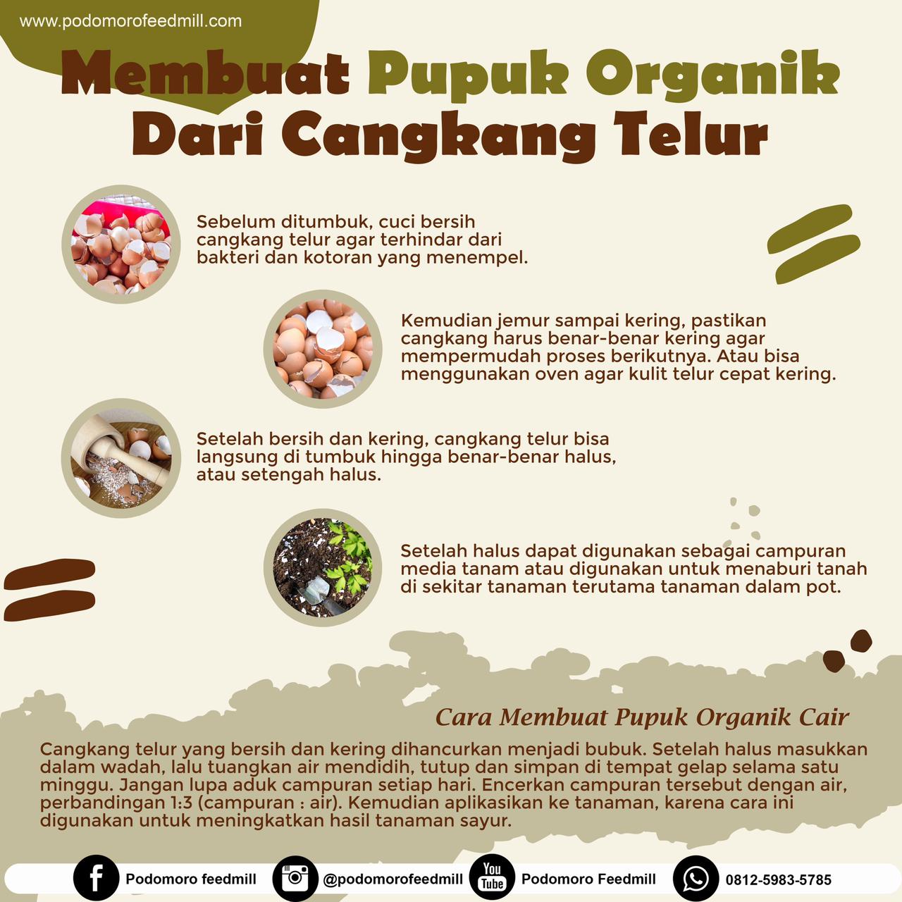 Membuat Pupuk Organik Dari Cangkang Telur, Podomoro Poultry Equipment