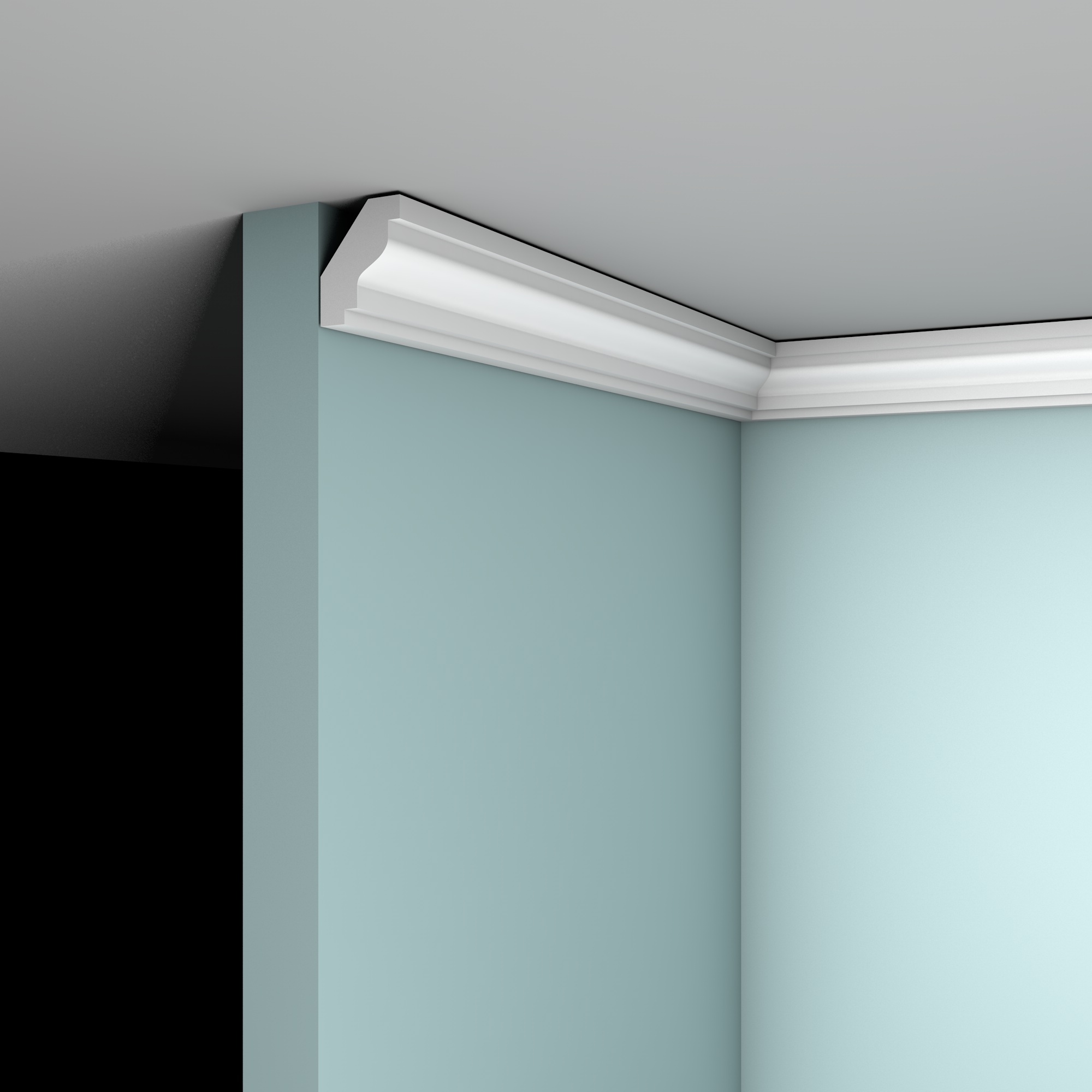 Profilo cornice modello g50 in polistirene per posa a soffitto. Cornice in Polistirolo per Pareti e Soffitti Poliart EPS