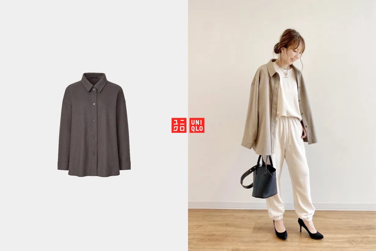 UNIQLO 絨面恤衫款外套：寫著秋天的名字，還 
