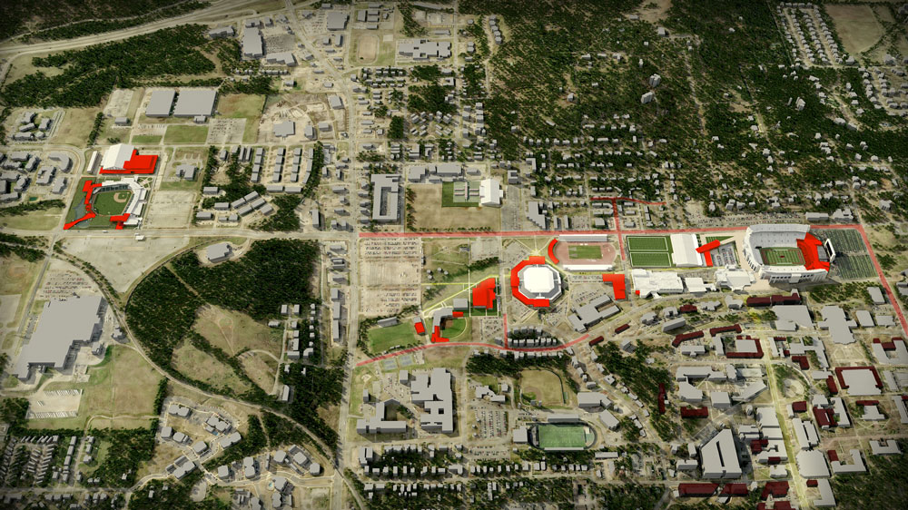 University Of Arkansas University Athletics Master Plan Populous