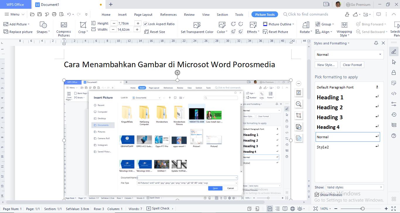 Cara Menambahkan Gambar di Microsoft Word