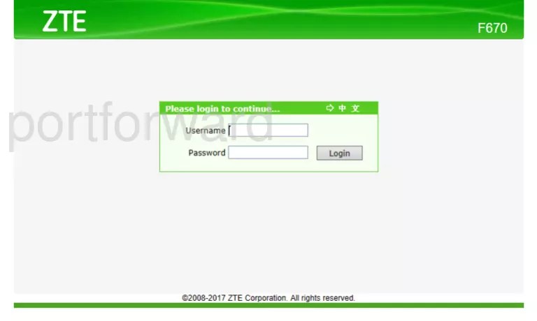 Get the default administrator password for your router. Simple Instructions To Help Setup A Port Forward On The Zte F670 Router