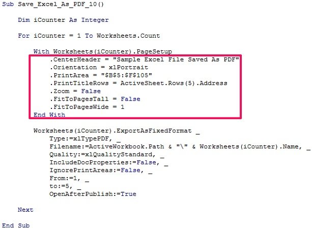 Kumpulan kode vba excel dasar yang wajib dipelajari _ 300 rumus excel.pdf. Excel Vba Save As Pdf Step By Step Guide And 10 Examples