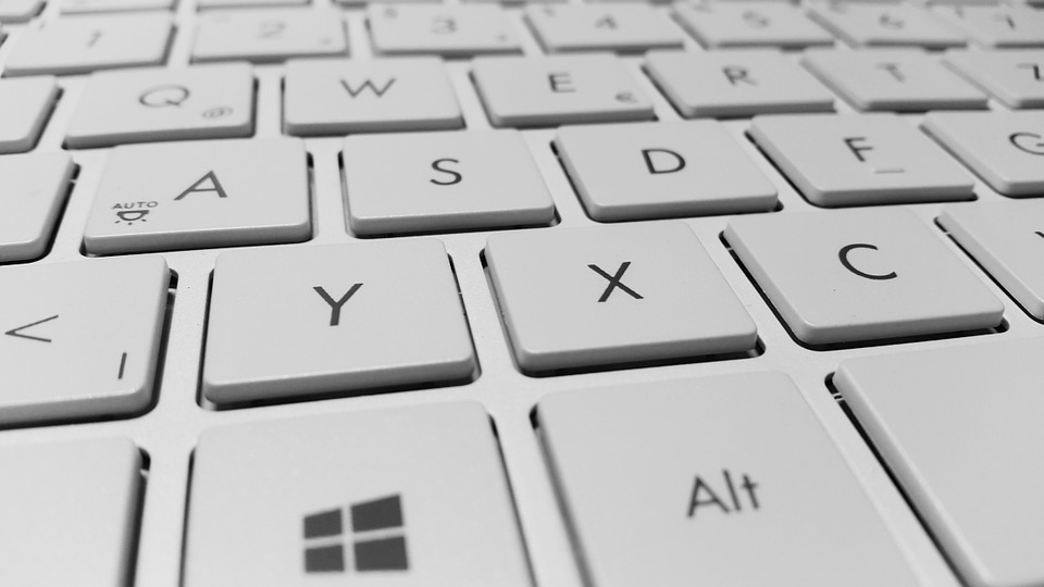 White Laptop Keyboard