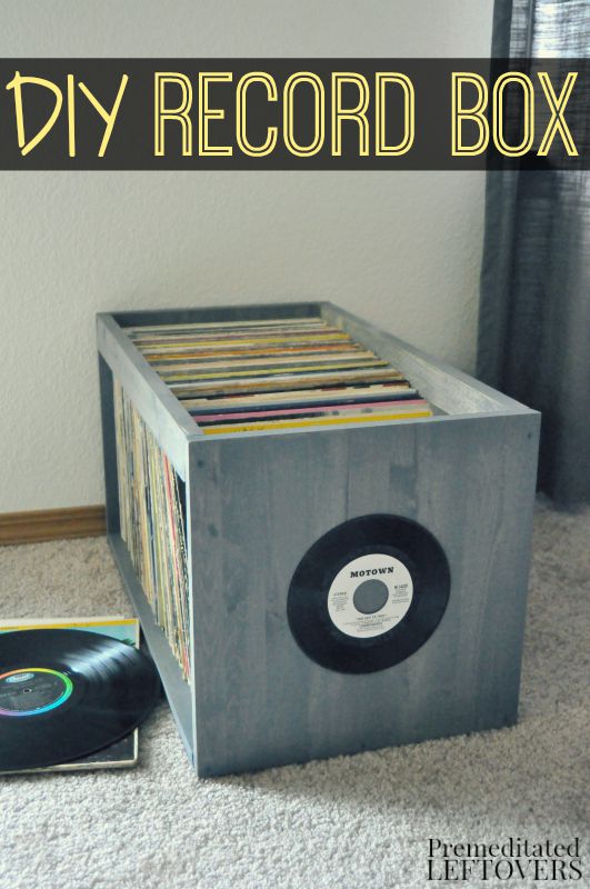 Give your records the home they deserve with these great storage ideas for any size vinyl collection. DIY Record Box