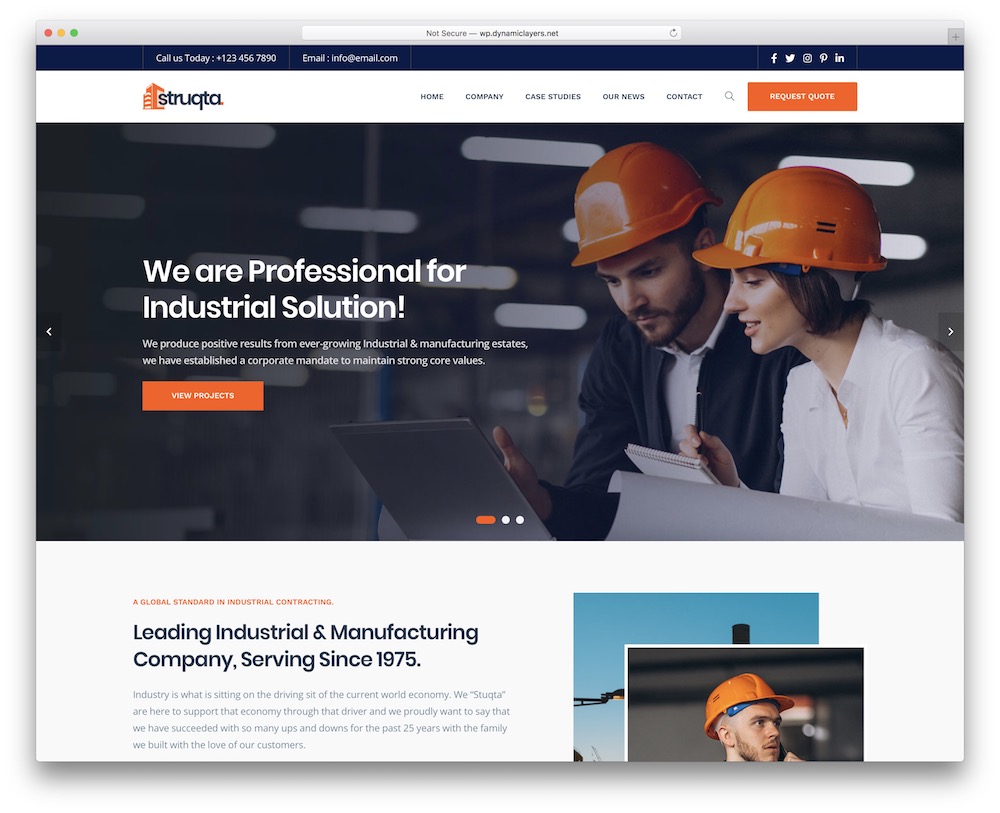 Blue construction is to create a beautiful responsive website for your company. 20+ Best Construction WordPress Themes 2020 - PremiumCoding