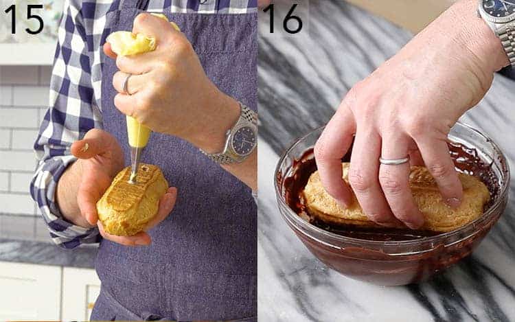 In a separate bowl, add the egg yolks . Eclairs - Preppy Kitchen