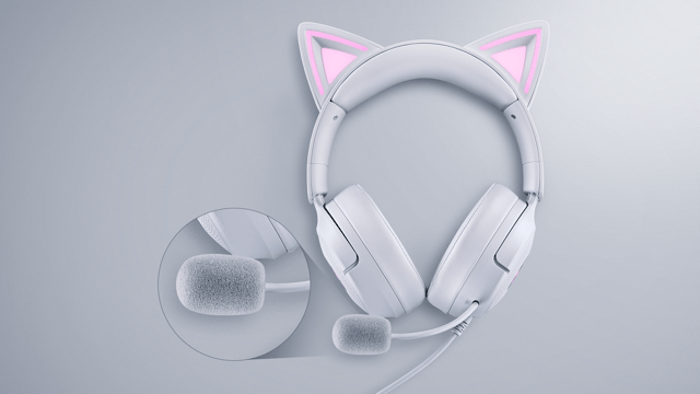 Razer發表Kraken Kitty V3有線RGB貓耳耳機 支援直播互動燈效與隨身配戴