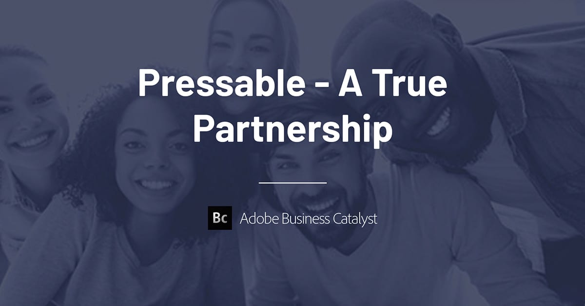 Pressable's partnership with Adobe Business Catalyst