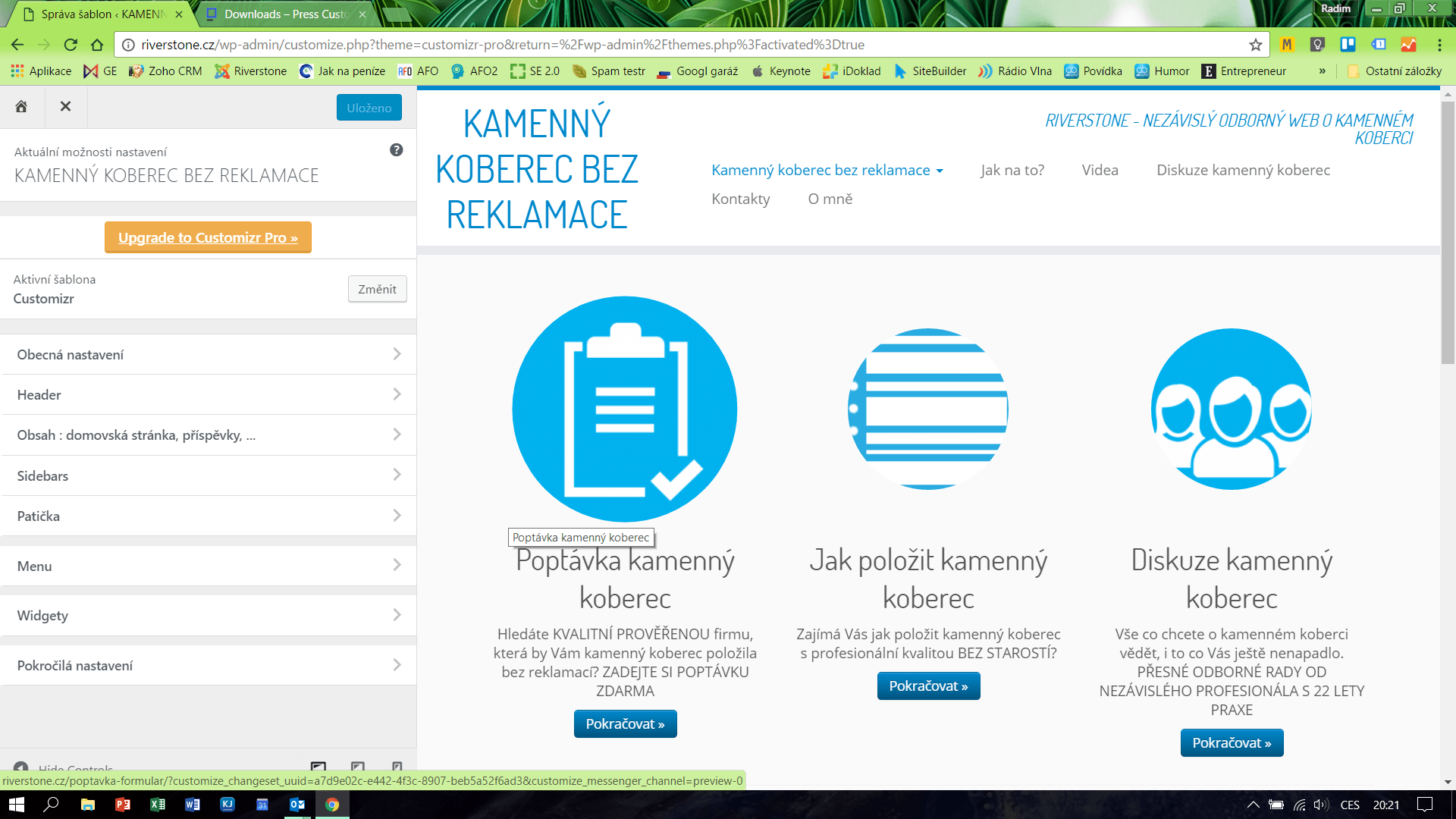 Gives an ideal client experience on cell phones. Customizr free | Press Customizr