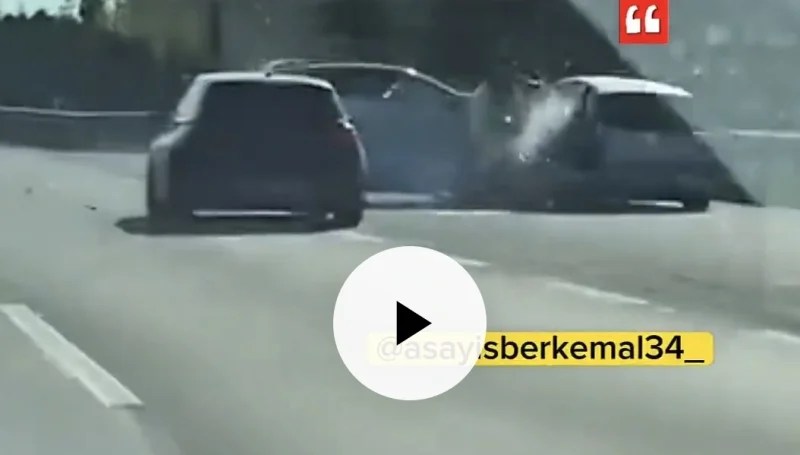 Bebekli aileye trafikte korku dolu anlar yaşattı!