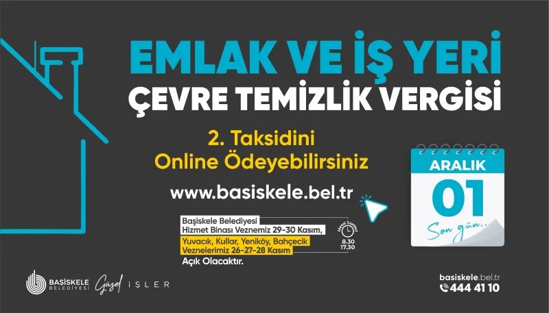 Başiskele’de Vergi Ödemeleri İçin Son Gün 1 Aralık!