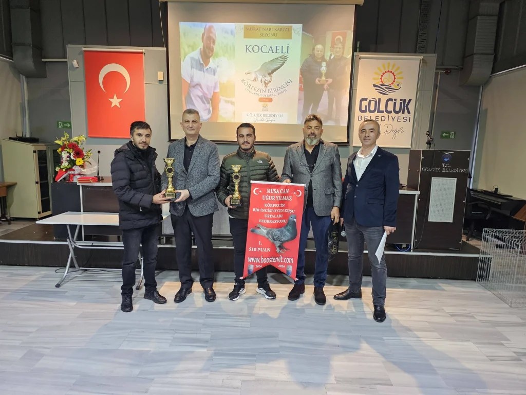 Gölcük’te en iyi oyun kuşları ödüllendirildi