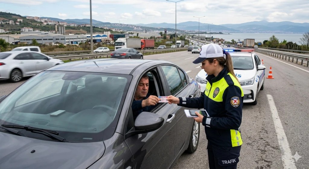 Trafikte telefona bakan yandı! Ehliyete el konulacak!