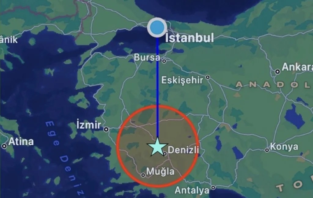 Denizli’de 5.1 Büyüklüğünde Deprem!