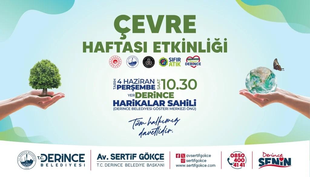 Derince’de Çevre Haftası etkinlikleri başlıyor