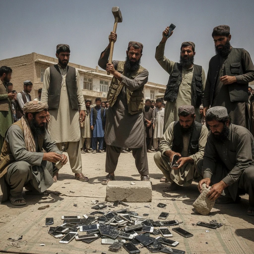 Taliban’dan Akıllı Telefonlara Şok Yasak!