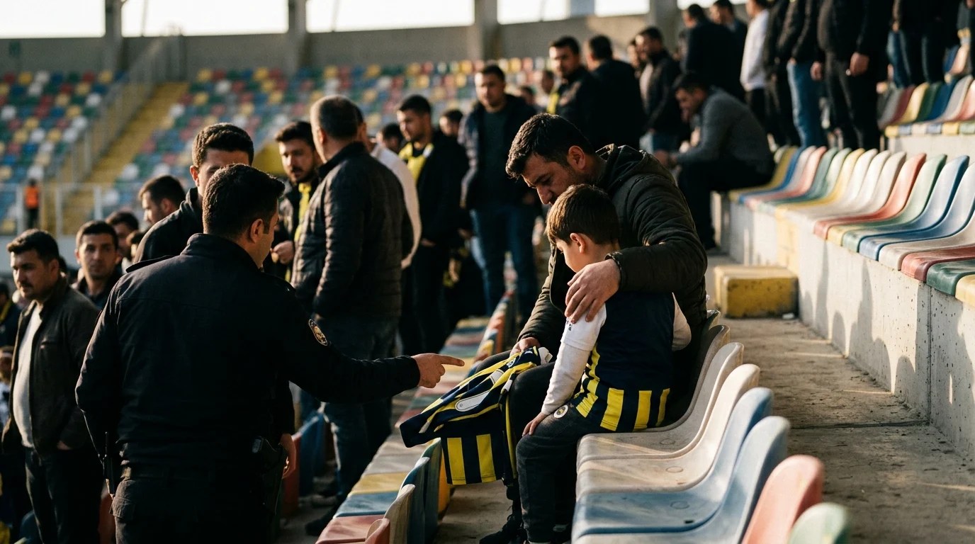 Minik taraftara çirkin tepkiye ev hapsi!
