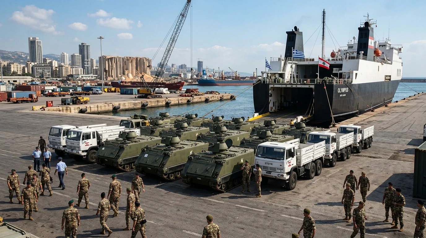 Yunanistan Lübnan’a zırhlı araç teslim etti