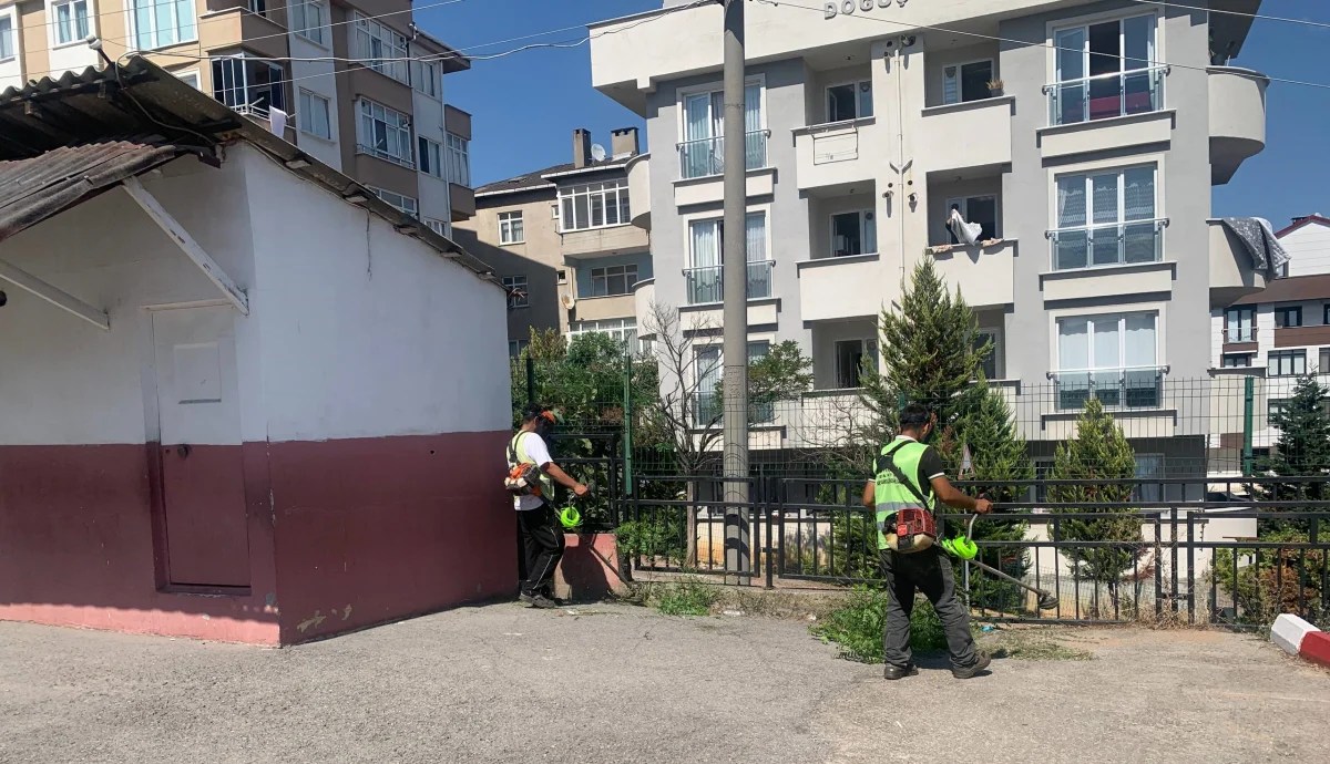 Çayırova’daki okullarda çevre ve ot temizliği