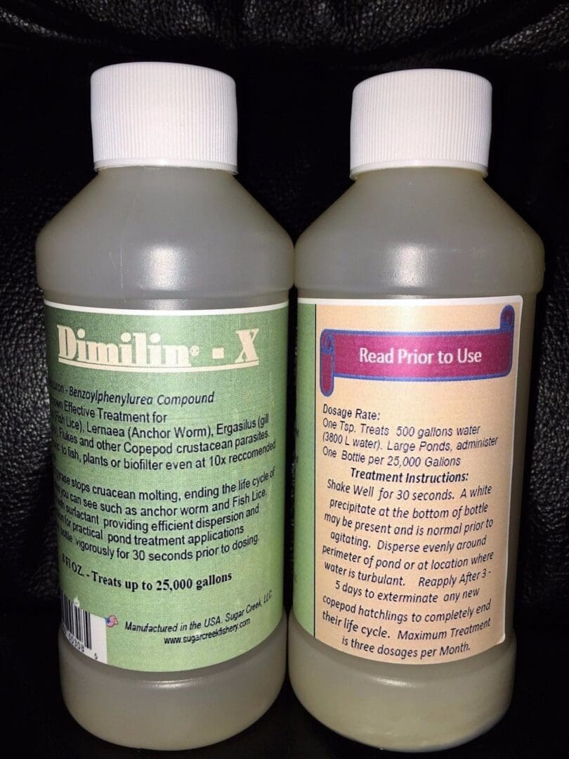 3x 1/2 Gallon Dimilin-X Pond Treatment For Koi & Goldfish – Parasite & Bacterial Control