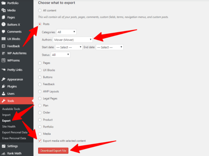 By default, wordpress lists 20 . How To Export Wordpress Posts With Images Prevent Direct Access