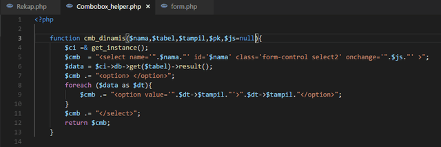 Tutorial codeigniter 3 auto select combo dinamis using jquery membuat form auto select combobox di codeigniter dengan library jquery. Bagaimana Cara Membuat Element Select Yang Saya Buat Sendiri Pada Helper Codeigniter Forum Sekolah Koding