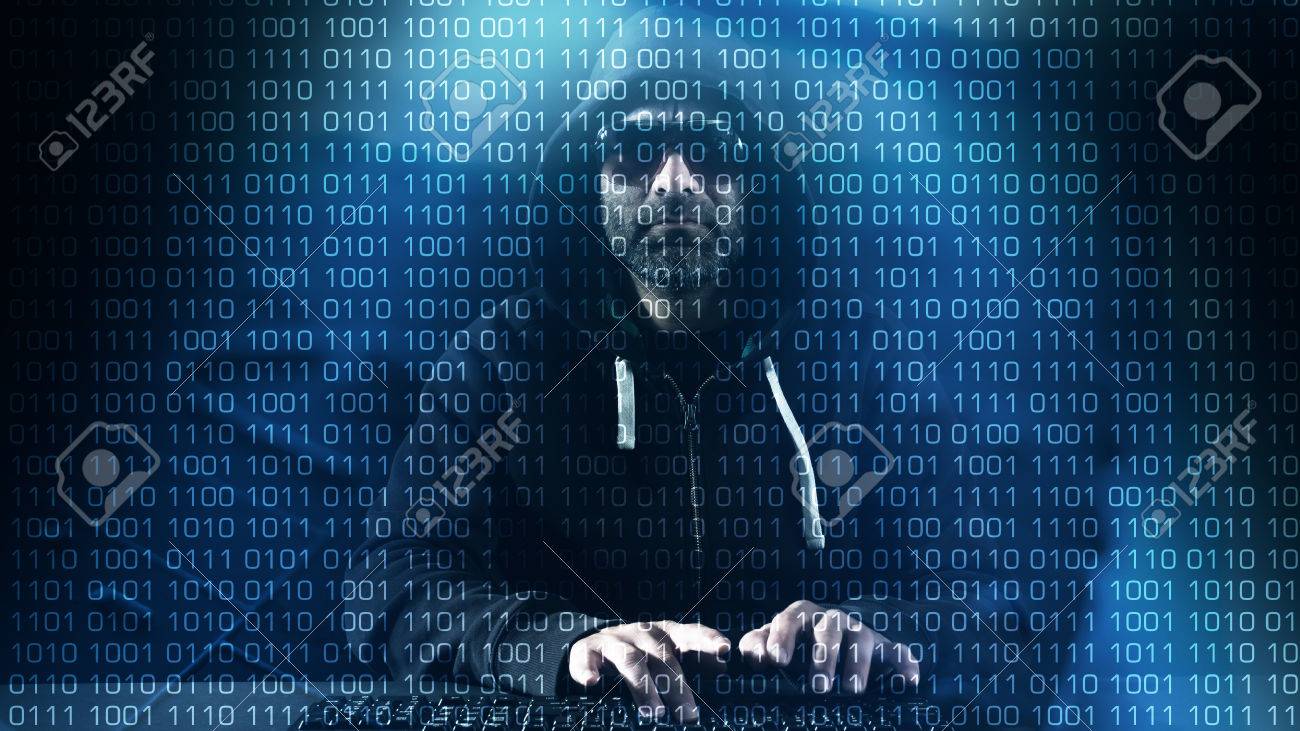 Computer Programmer Typing On Keyboard, Hacker Hacking At Night Stock Photo, Picture And Royalty Free Image. Image 47681857.