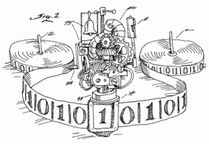 Una Máquina de Turing en la vida real sería algo parecido a esto.