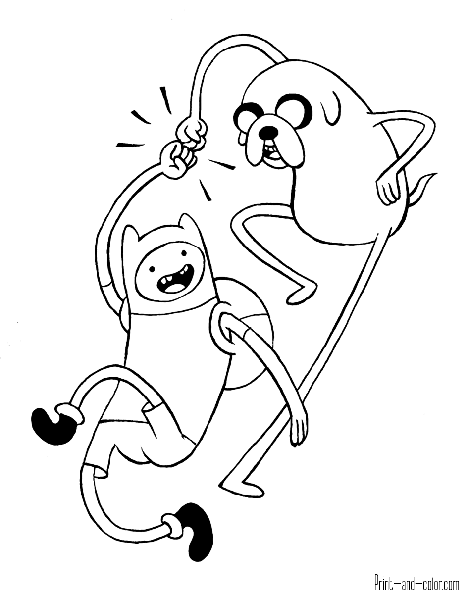 Sometimes in life, it's time to stop what you've been doing and move on to the next thing. Adventure Time coloring pages | Print and Color.com