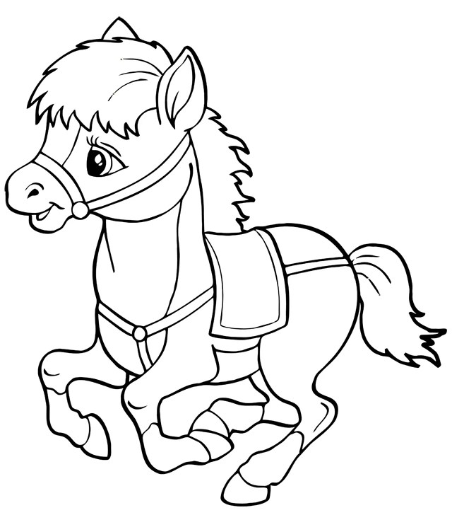 Coloriage dessin poney, dessin cheval facile, coloriage cheval, dessin chien, . Drawing Horse #2242 (Animals) â Printable coloring pages