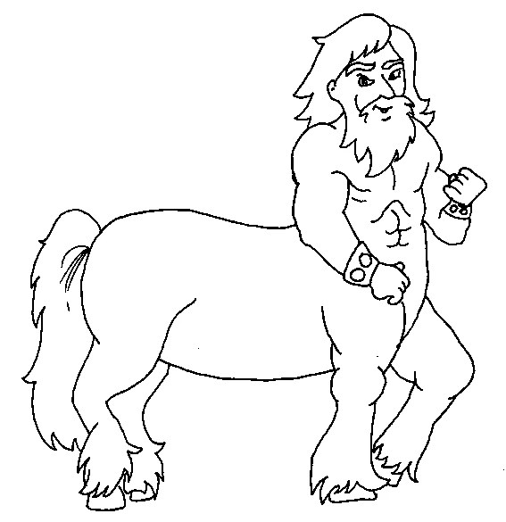 Some tips for printing these coloring pages: Drawing Centaur 149597 Characters Printable Coloring Pages