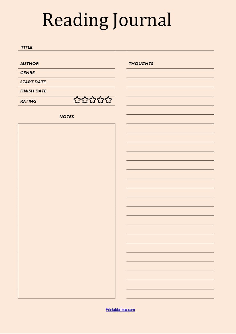 You can do the exercises online or download the worksheet as pdf. Printable Blank Reading Log Template Pdf Reading Tracker