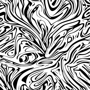 SVG black and white swirly background