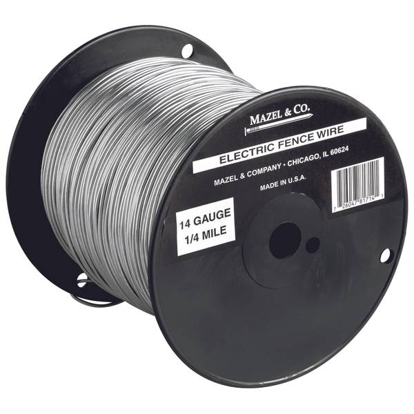 An electric fence wire can help keep wild animals away from your property, intruders from getting i. Mazel Co 14 Gauge Electric Fence Wire 8171414 Blain S Farm Fleet