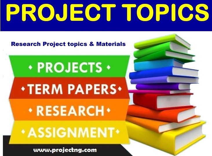Biochemistry project topics · 1. Project Topics Download Research Materials Pdf Doc