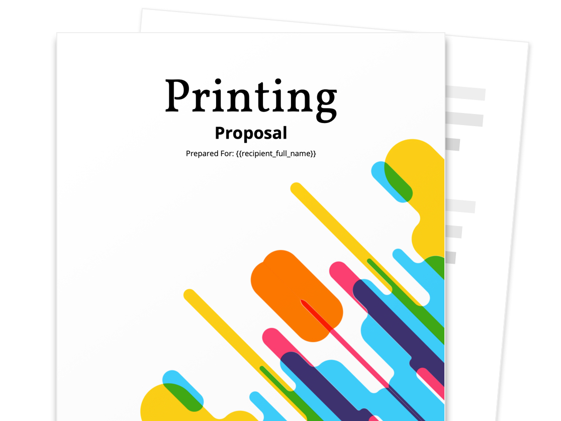 Maksud dari proposal ini adalah mengajukan pengadaan peralatan lab. Printing Proposal Template Free Sample Proposable