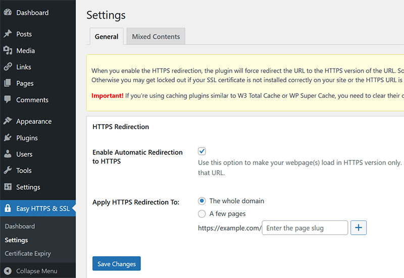 To summarise, the main requirements of hsts are: Easy Https Redirection Ssl Wordpress Plugin Wordpress Org