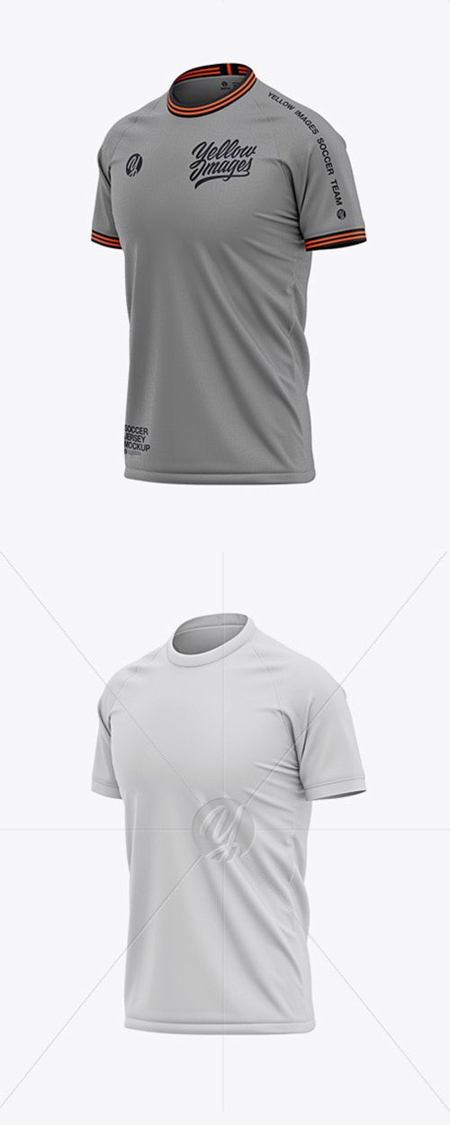 Psd templates, text effects, mockups, plugins, brushes, and presets for download. Mens Crew Neck Soccer Jersey Mockup 52264 Mockups Free Psd Templates