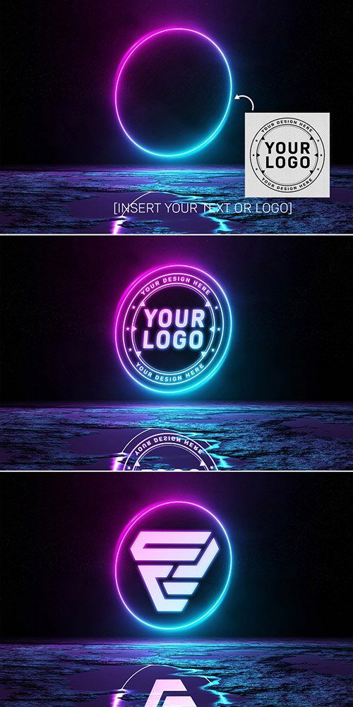 The neon logo mockup psd file is fully . Reflective Neon Light Logo Mockup 350351898 Mockups Free Psd Templates
