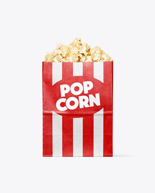 Free popcorn box mockup (psd). Paper Package W Popcorn Mockup 56466 Mockups Free Psd Templates