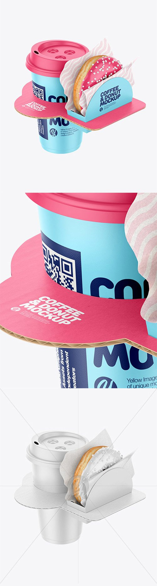 Do you like to design in tinkercad? Coffee Cup With Donut In Holder Mockup 38867 Mockups Free Psd Templates