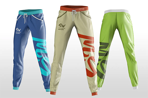 Free track pant, sweatpants trouser mockup psd. Jogger Pants Mockup Mockups Free Psd Templates