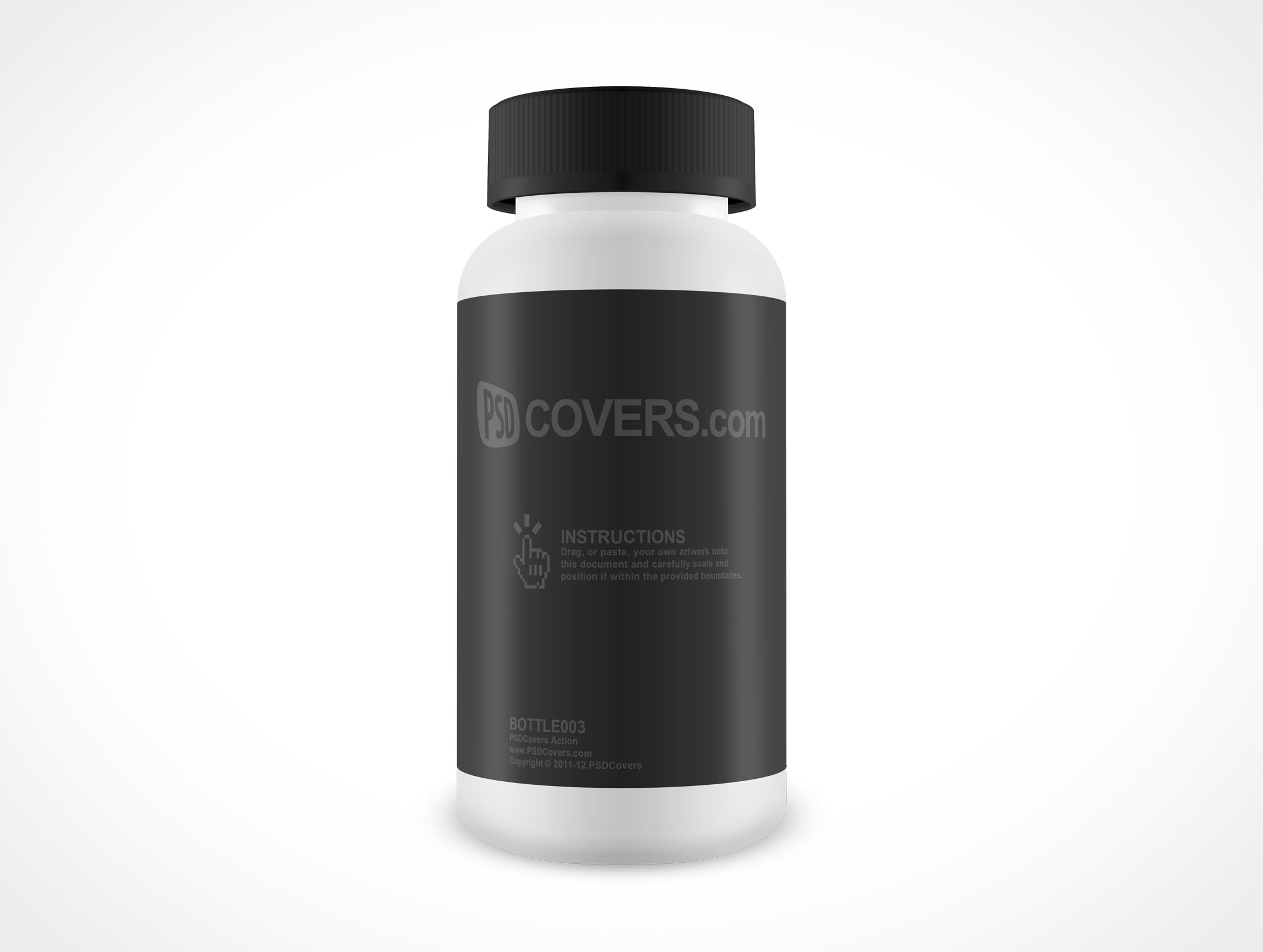 Free photoshop mockup to showcase your designs in modern way. Pill Bottle Mockup Eye Level Front View In Bottle Catalog Psdcovers