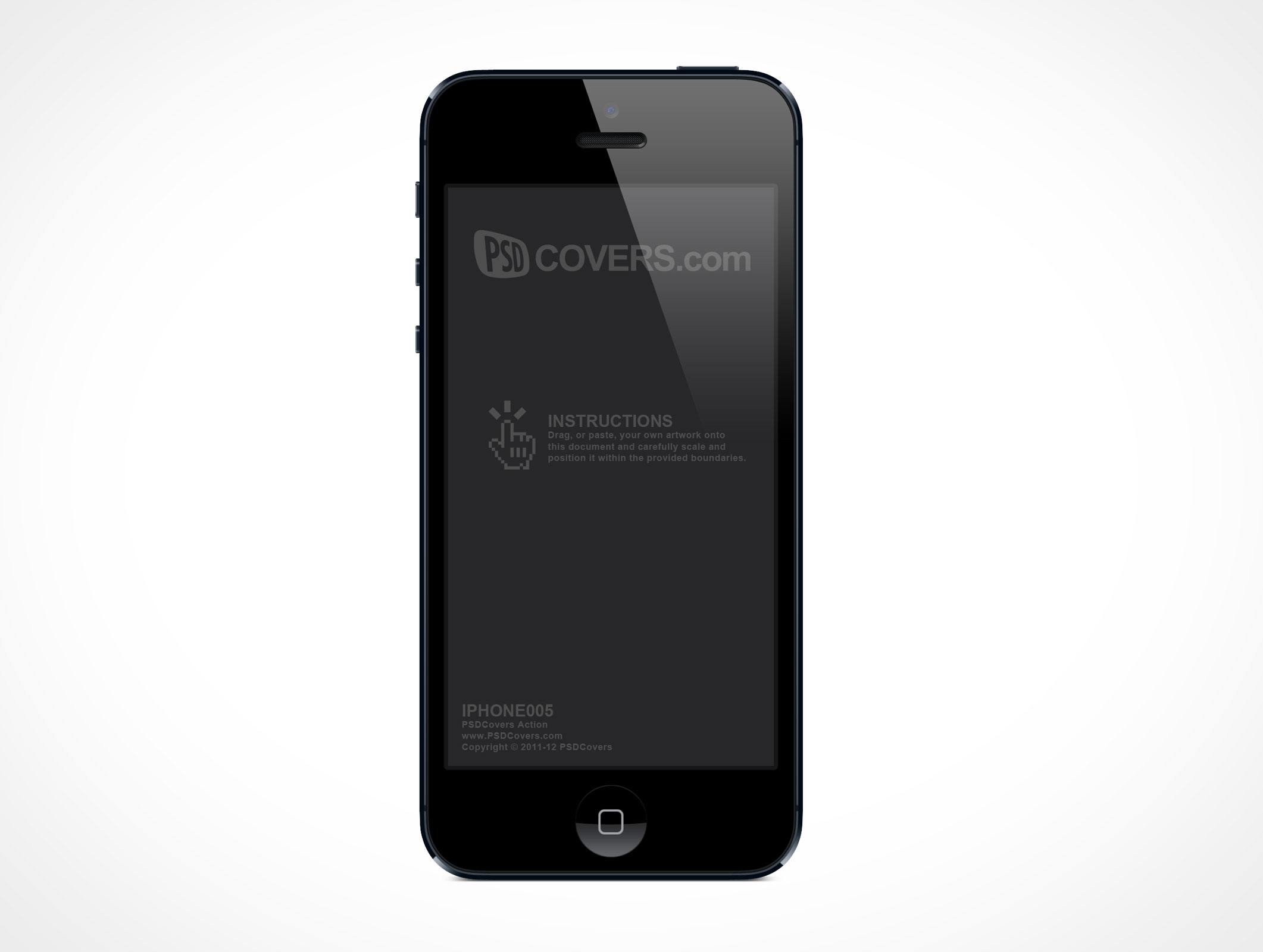 The psd mockups come in 3 colors: Iphone Mockup Psd Front View At Eye Level In Portrait Display
