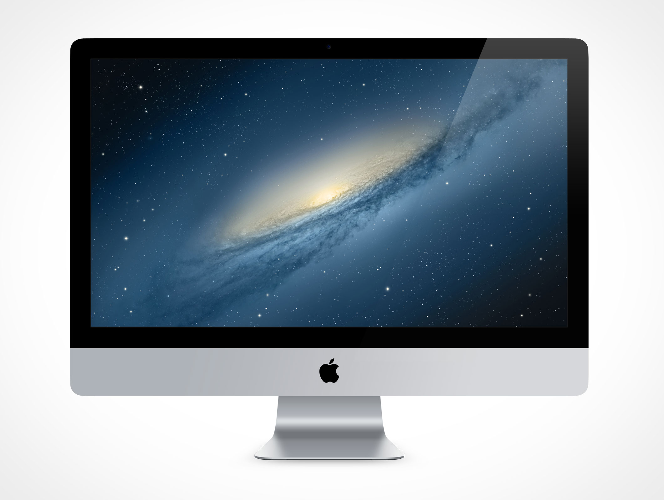The psd file is a photoshop document. Imac Mockup Front View At Eye Level Of The Apple Imac 27