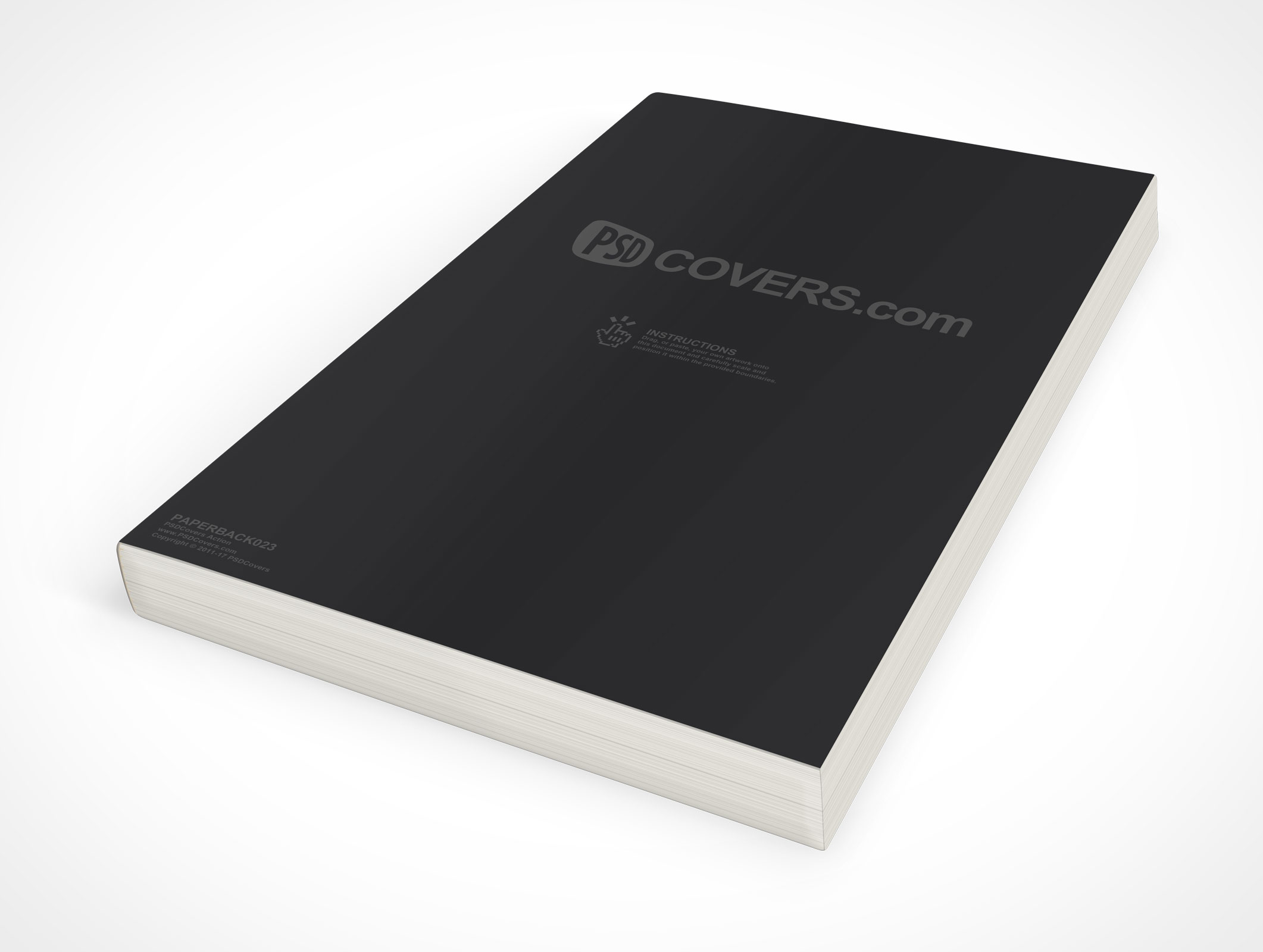 It contains special layers and . Book Cover Mockup High Angle Front View Of 6x9 Book Rotated 30 To Left