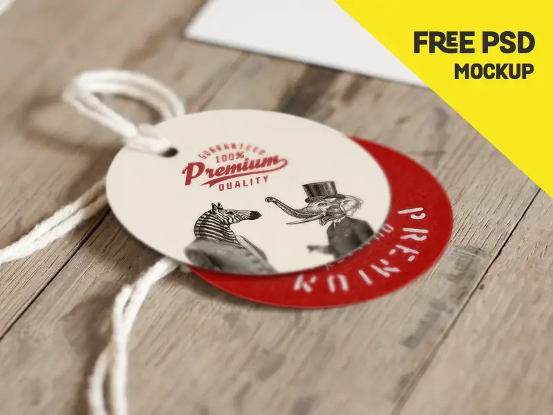 JPG Size doesn't matter and this elegant set of label tags is only proof. Free Round Label Mockup Photoshop Psd Download Psd Templates Blog