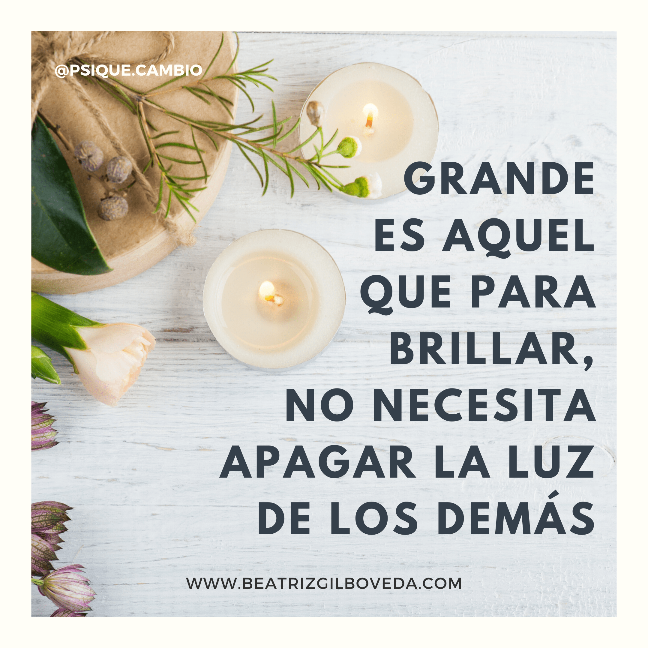 No Necesitas Apagar La Luz De Nadie Para Brillar